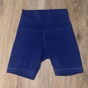 Lululemon Athletica Deep Blue Biker Shorts